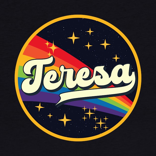 Teresa // Rainbow In Space Vintage Style by LMW Art